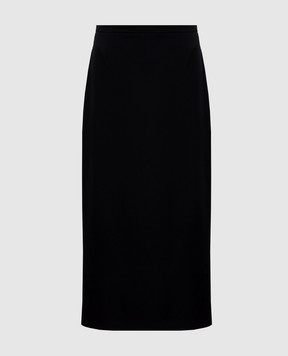 The Row Edric black wool midi skirt 10779W4319