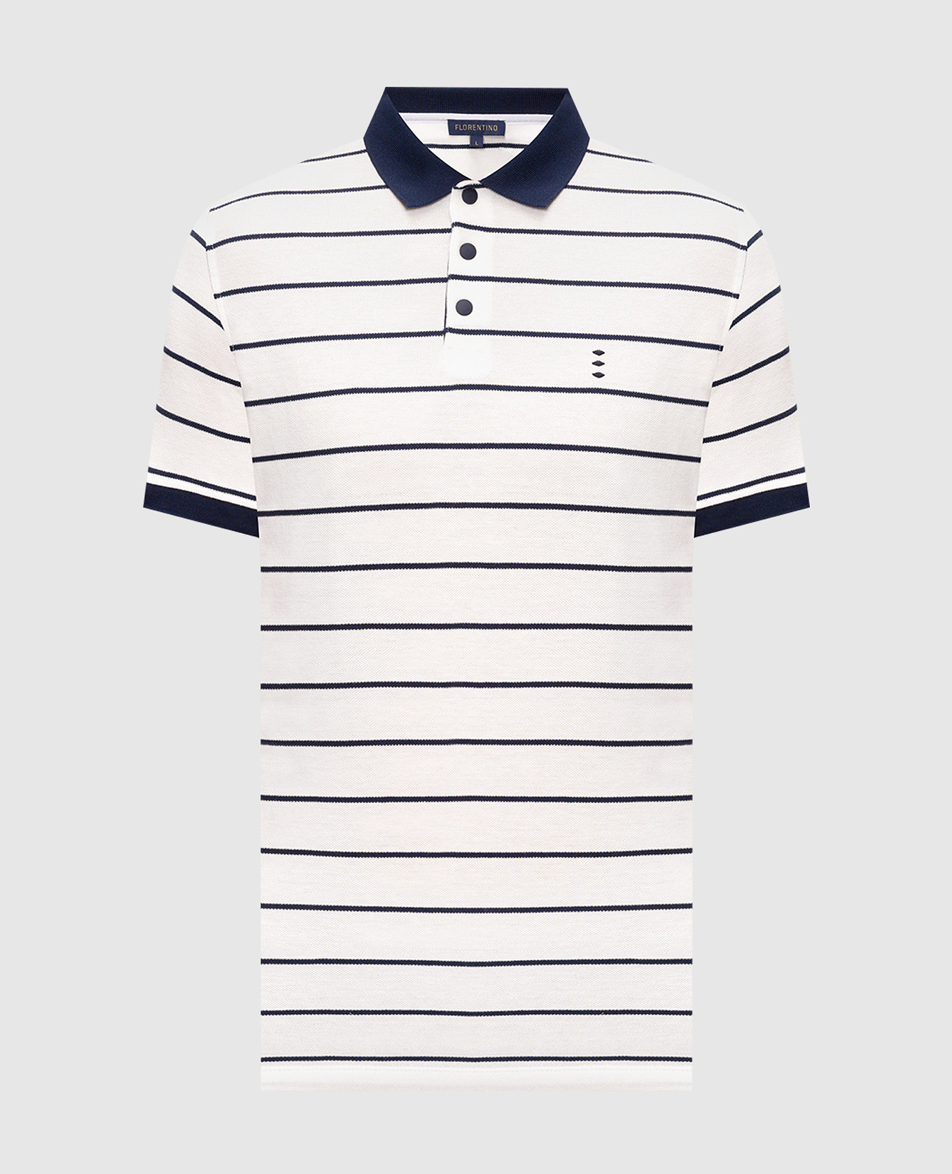 White striped polo shirt Florentino