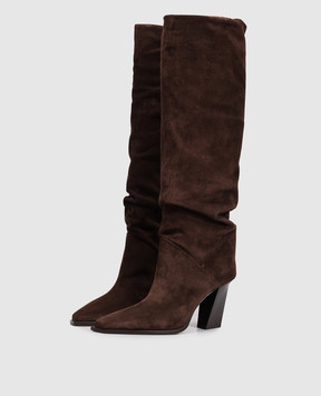 Jimmy Choo Hart brown suede boots HARTKB85SVV
