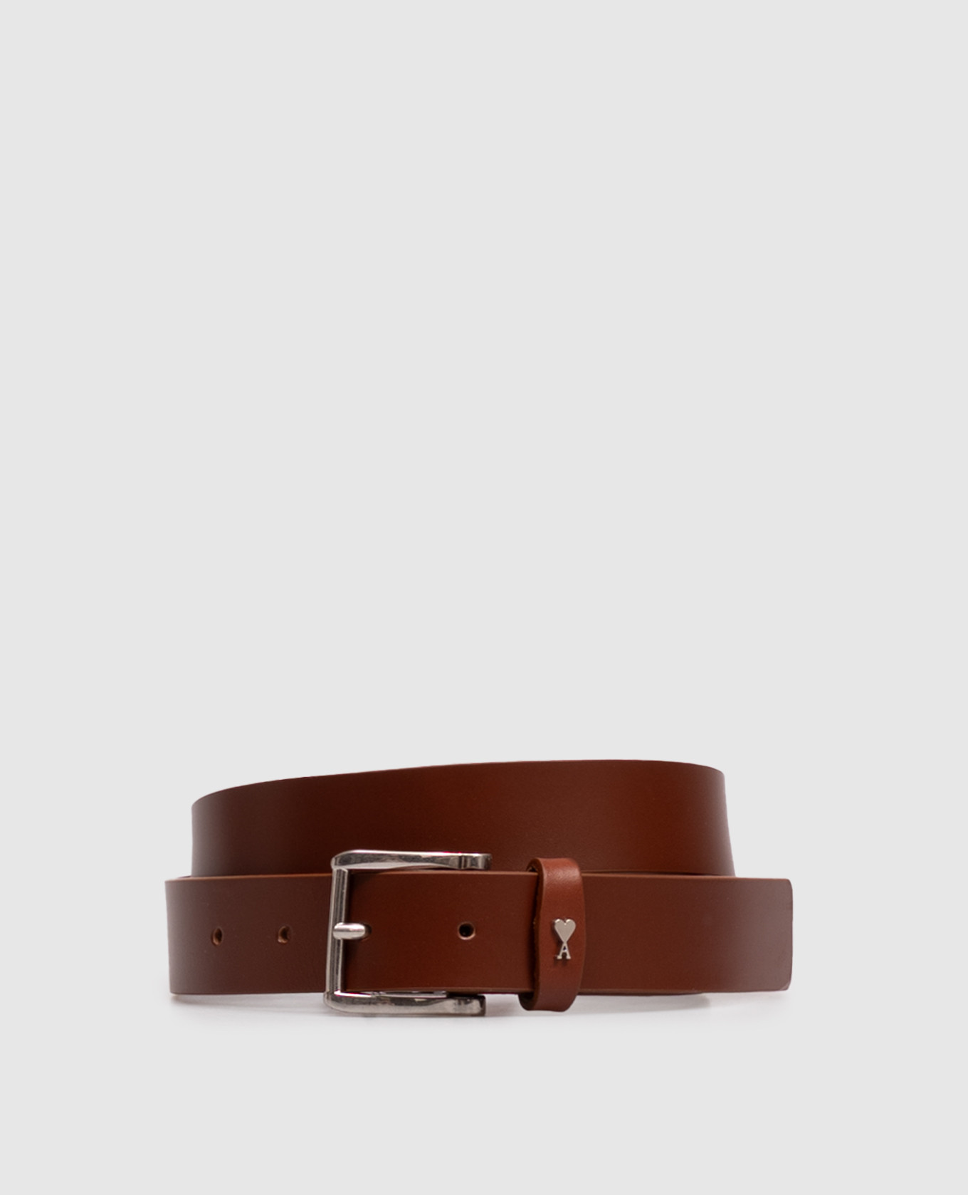 Brown leather belt Paris