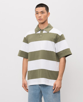 Axel Arigato White Striped Polo Shirt A3798002