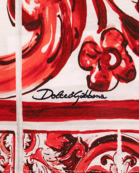 Dolce&Gabbana Children's T-shirt with branded print L4JTHVII7KX814