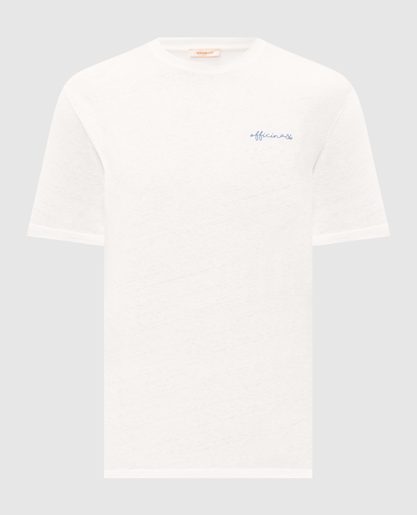 White T-shirt with branded print