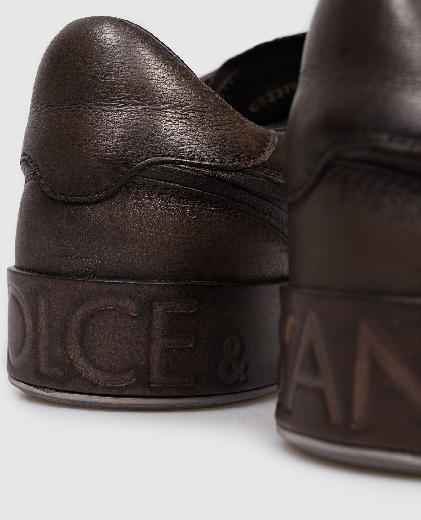 

Brown leather Portofino sneakers Dolce&Gabbana