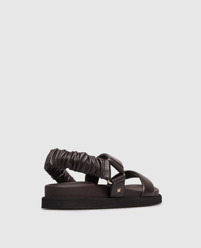 Max Mara Brown leather sandals MXAMACRO MXAMACRO