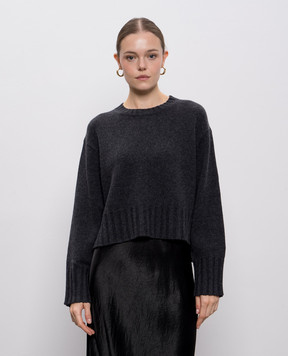 Allude Gray wool and cashmere jumper 25517102