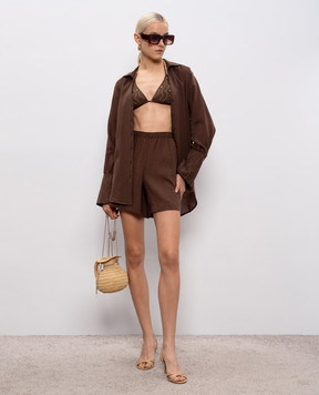 Venuja Brown shirt with a frame ST008A