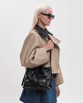 Givenchy Voyou black leather pouch bag BB518PB2AE