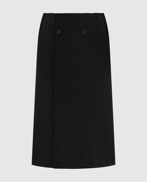 Maison Margiela MM6 Black skirt with wool S52ME0035M35436