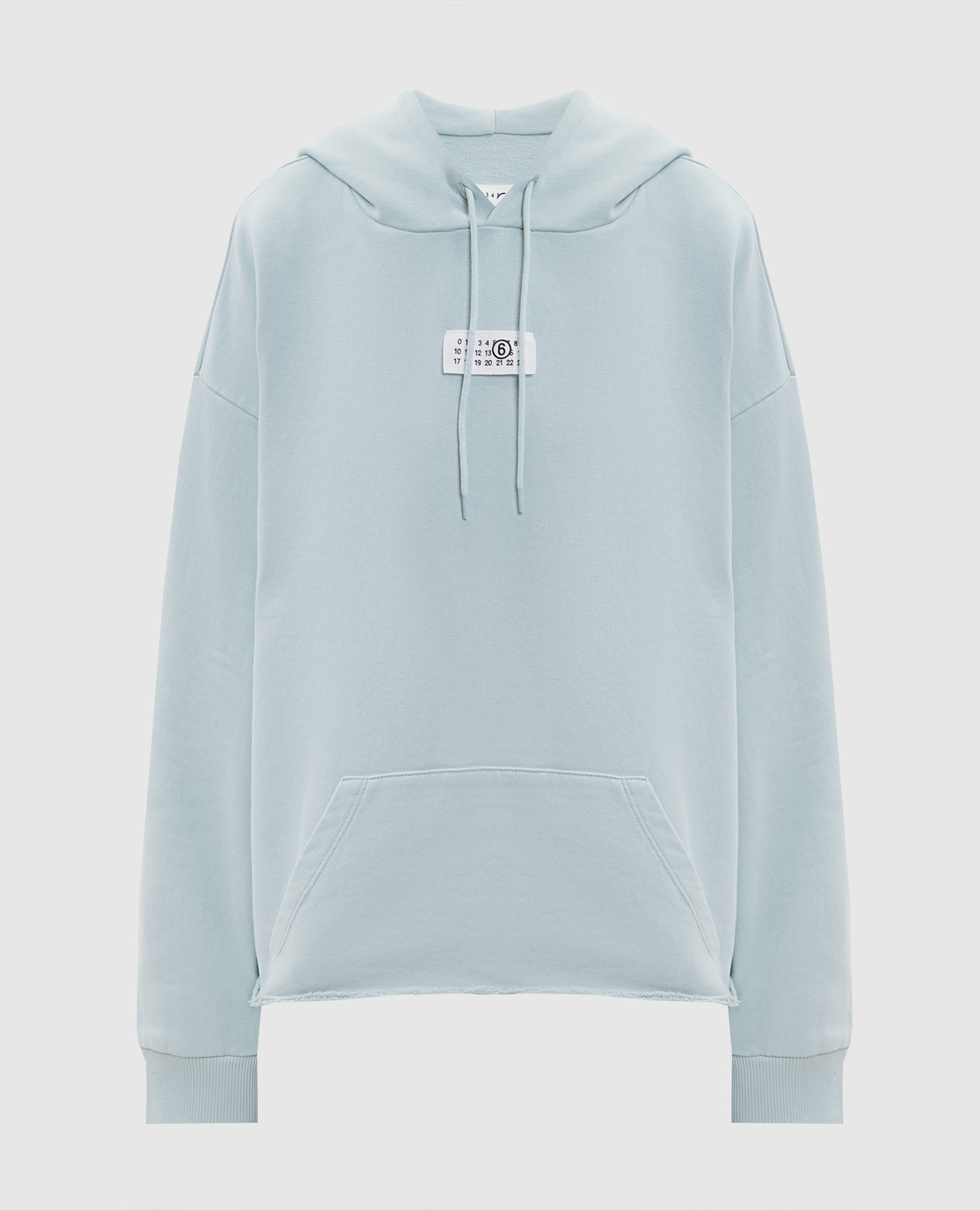 Green hoodie with logo patch