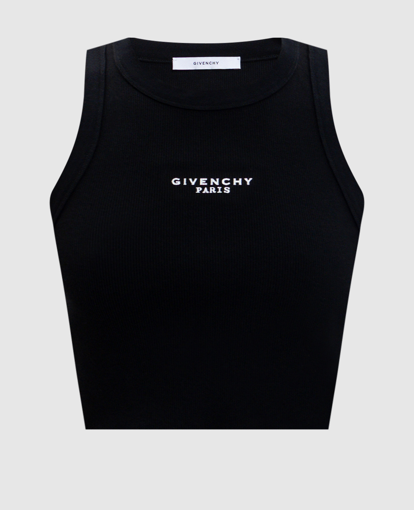 

Black ribbed top with logo Givenchy