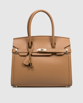 Gianni Notaro Brown leather satchel bag 253RUGAORO