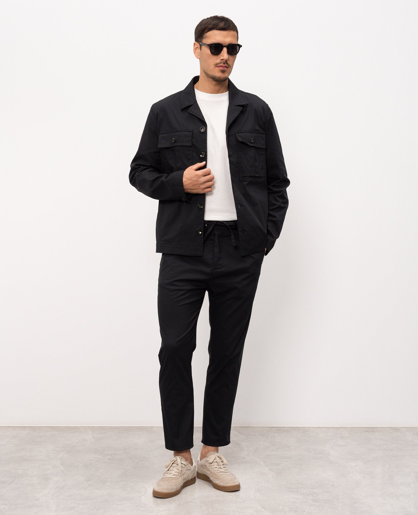

Black shirt-style jacket Officina 36