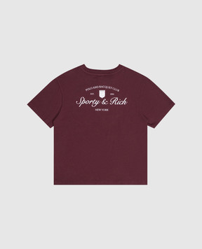 Sporty & Rich Children's burgundy Syracuse T-shirt TO04875325RE02