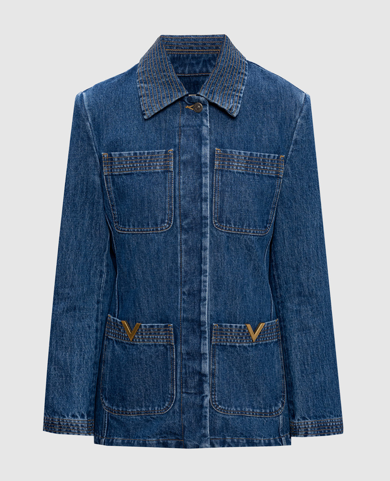 Blue denim jacket Valentino