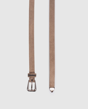 Brunello Cucinelli Brown suede belt M0DELC149P