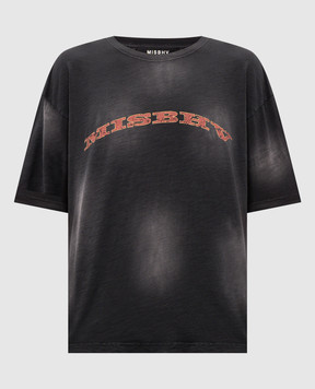 Misbhv Grey T-shirt with logo print 261U123