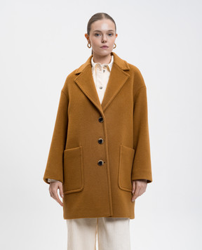 Max & Co Brown TAROCCO coat with wool TAROCCO