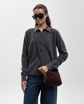 Gianni Chiarini Alifa burgundy suede bag BS8625CMSTEMU