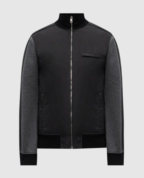 Dolce&Gabbana Grey jacket with logo patch G9CBMTHUML9