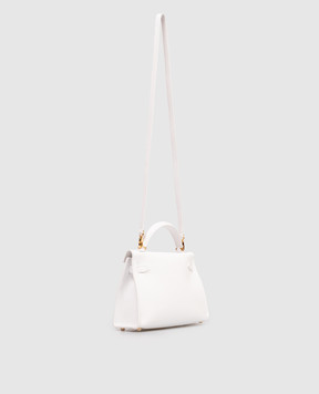 Babe Pay Pls White leather satchel bag 06509