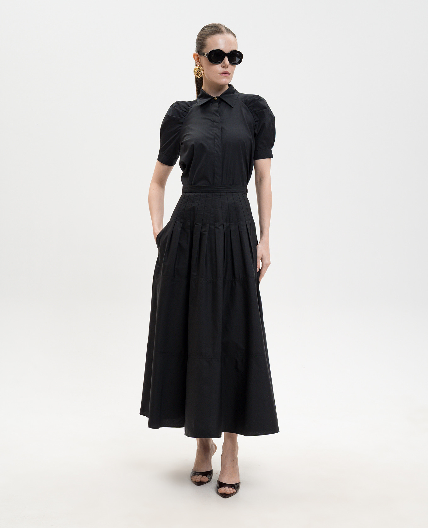 

Black blouse with short sleeves Max Mara