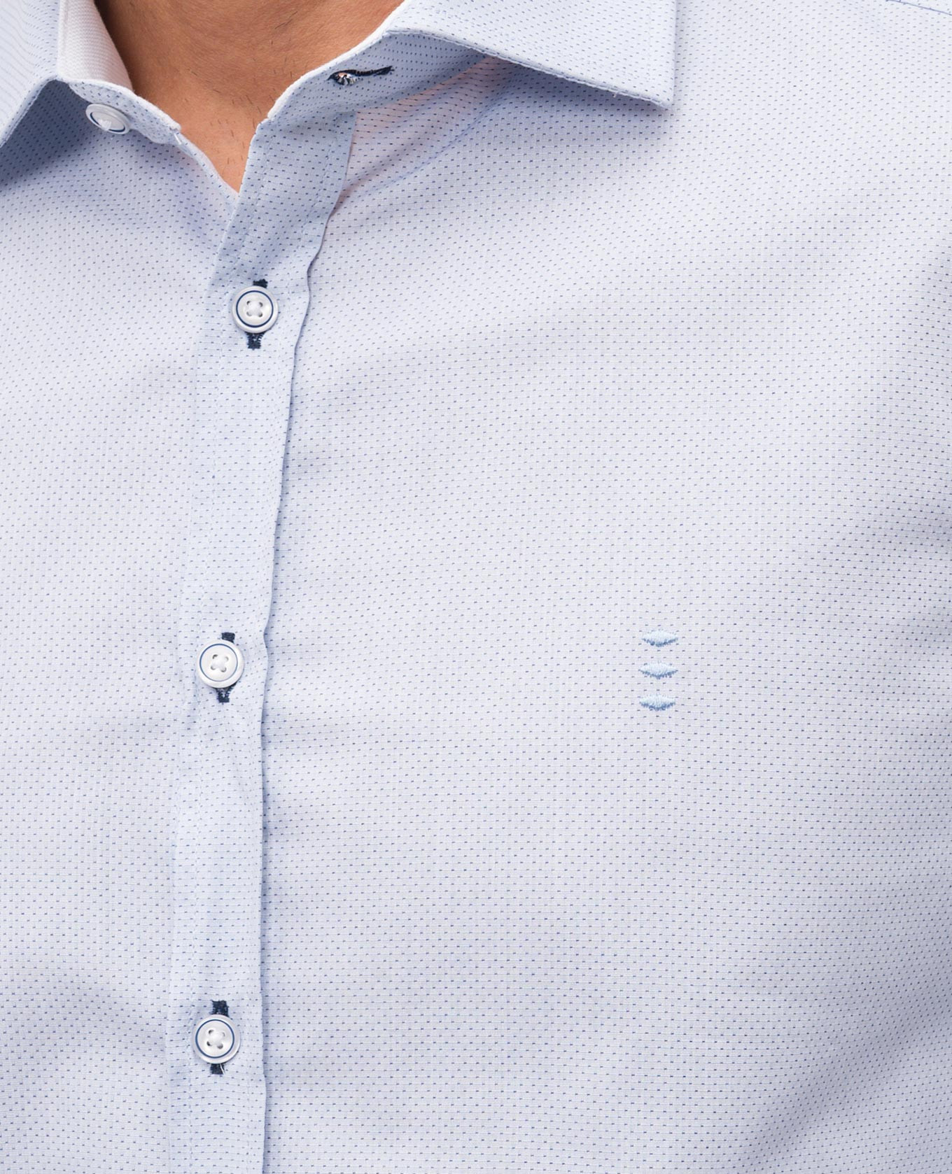 

Blue patterned shirt Florentino, Light blue