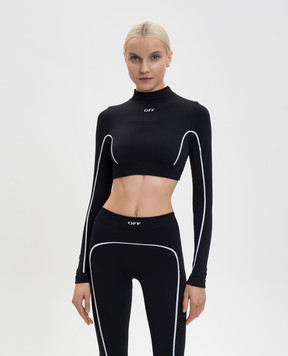 Off-White Off Stamp black cropped top 2VB04EC99KNI001