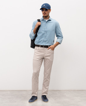 Brunello Cucinelli Beige pants with logo M289LI1780