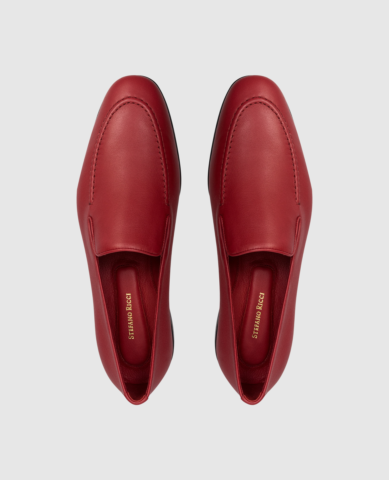 

Red leather loafers Stefano Ricci
