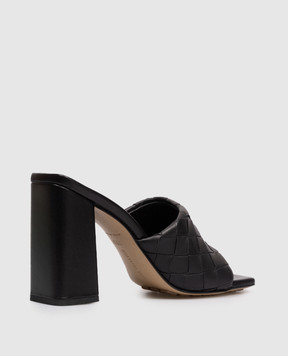 Bottega Veneta Parco black leather mules 855947V2ED0