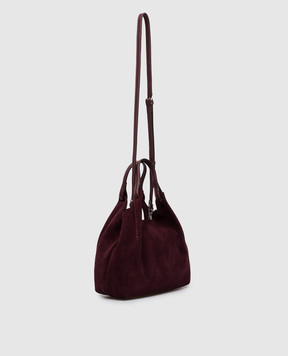 Gianni Chiarini Dua burgundy suede tote bag BS9799CMPL