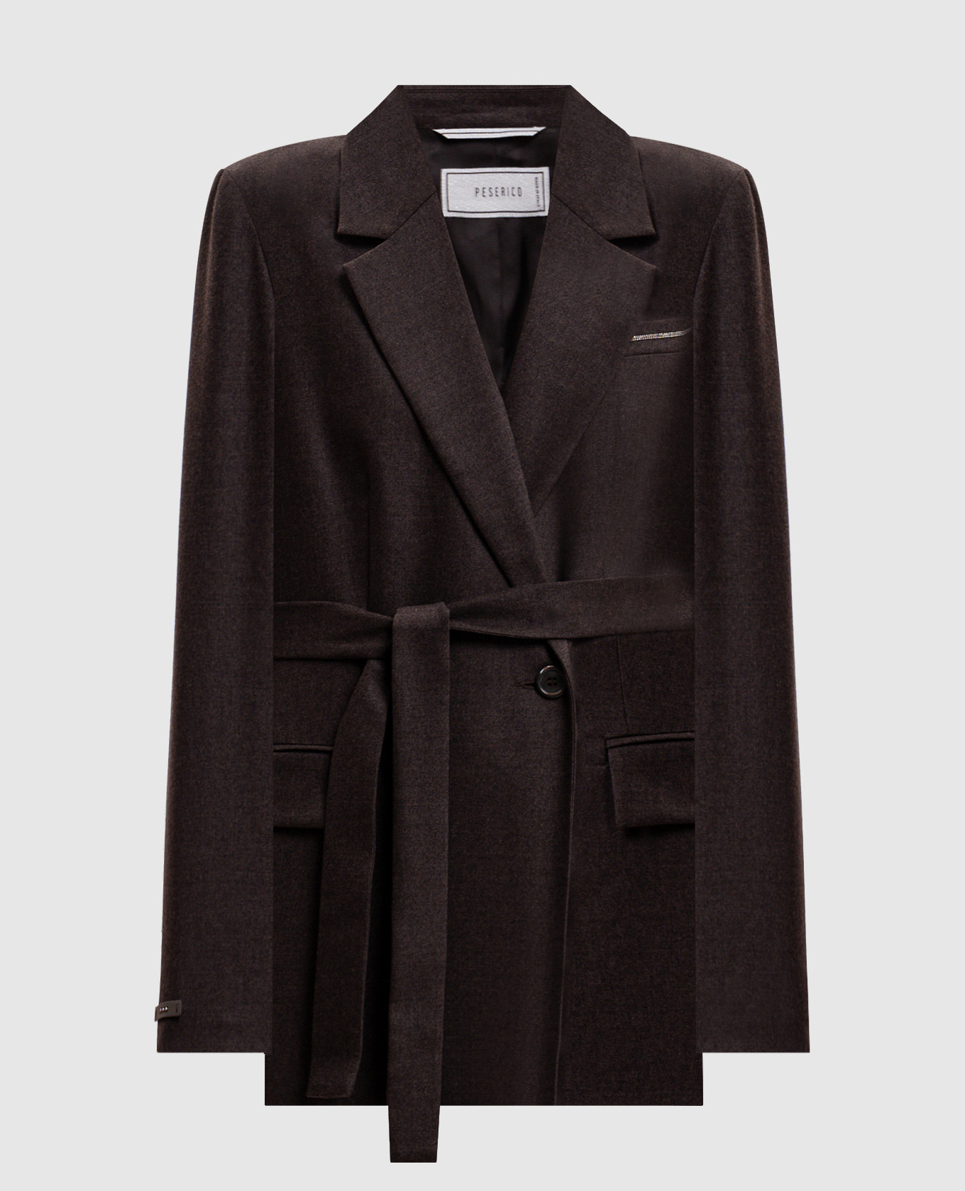 Braune Jacke aus Wolle und Kaschmir