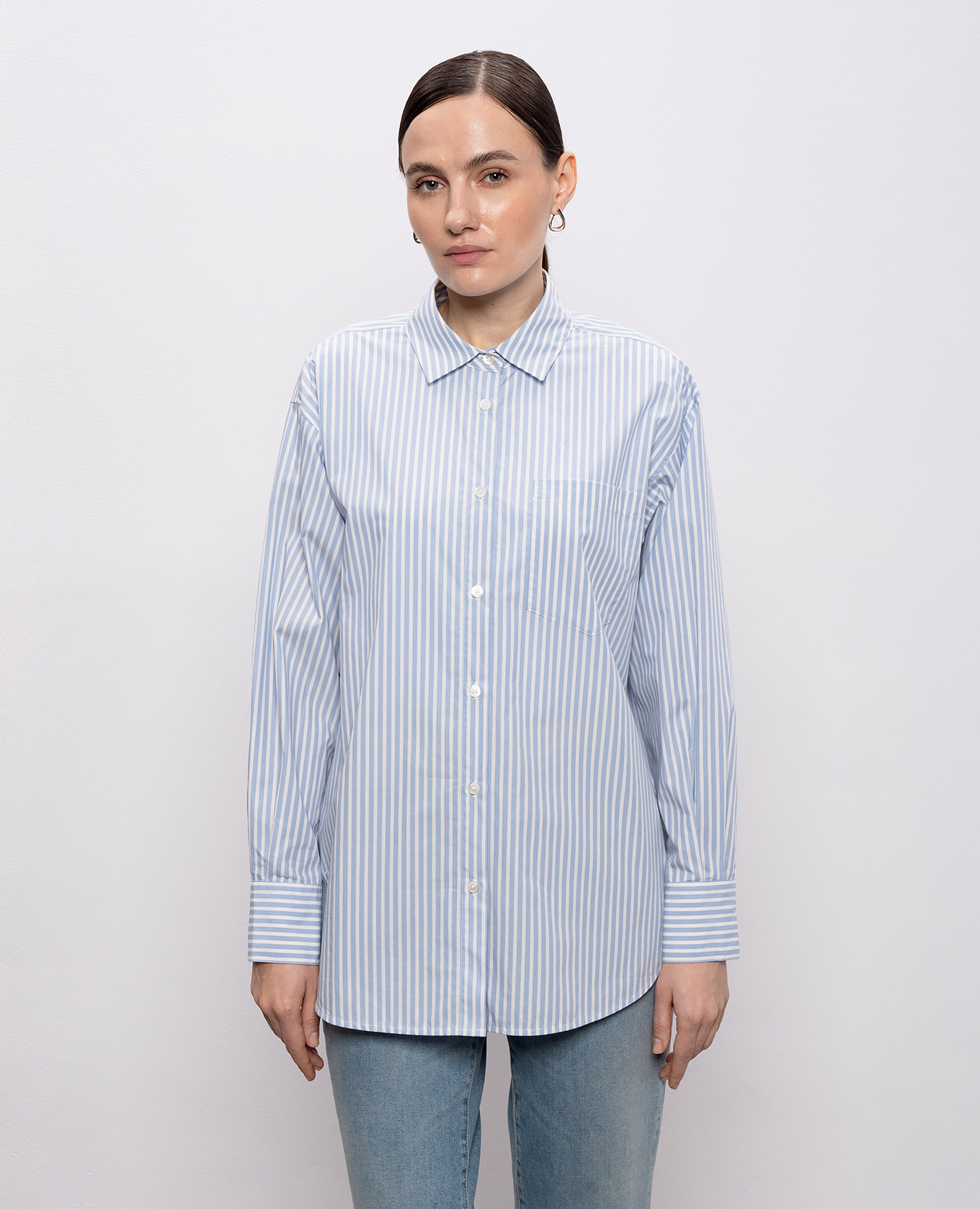

Blue striped shirt Woolrich, Light blue