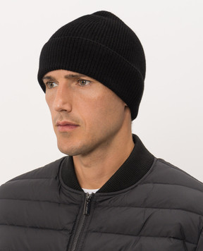 MooRER Black MIDAS cashmere hat MIDASX12