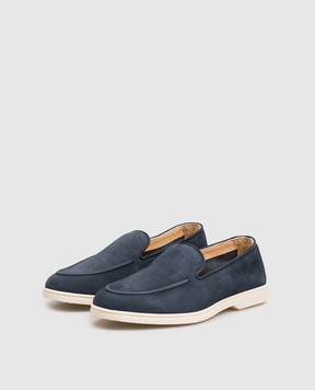 Doucal's Blue nubuck loafers DD8893JOANUY288