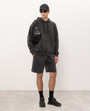 Off-White Gray shorts with print 44MCI013F26F002