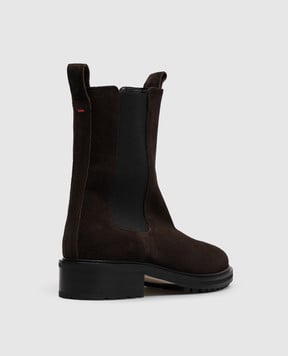Aeyde Brown suede Jack Chelsea boots AB0266003003226