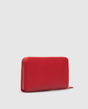 Valentino VLogo Signature Red Leather Wallet 9W2P0BB3SNP