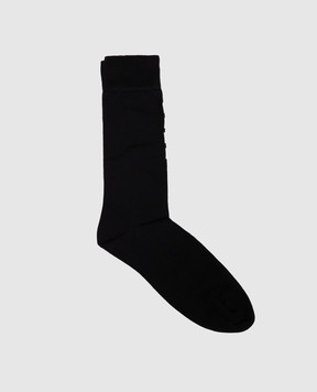 Thom Browne Black socks with branded stripes MAS023B01690
