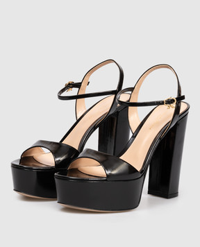 Gianvito Rossi Black glossy sandals MARLENA G3268885RIC