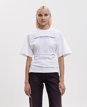 Off-White Question Everything white t-shirt 2FA00567T