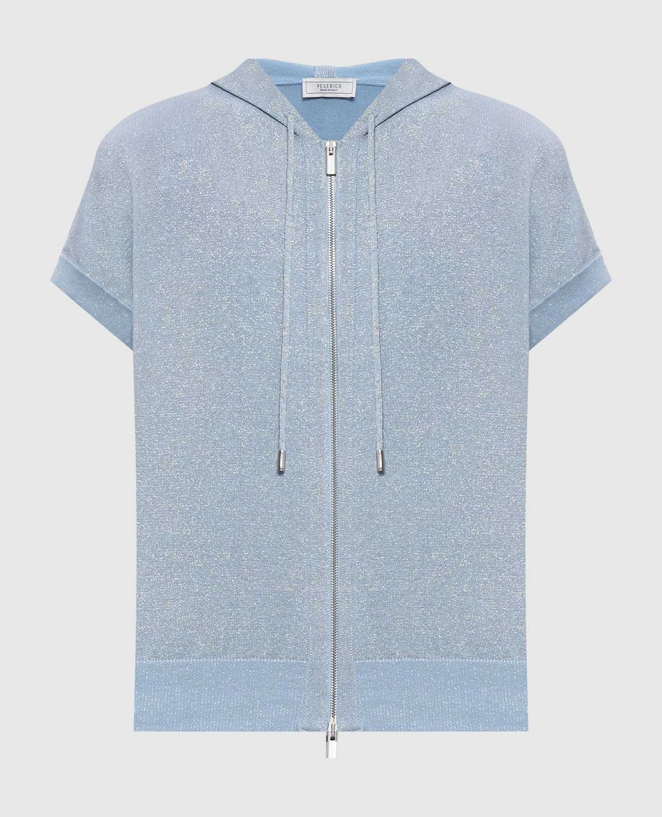

Blue vest with lurex Peserico, Light blue