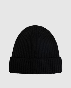 Doriani Cashmere Black cashmere hat 142B10