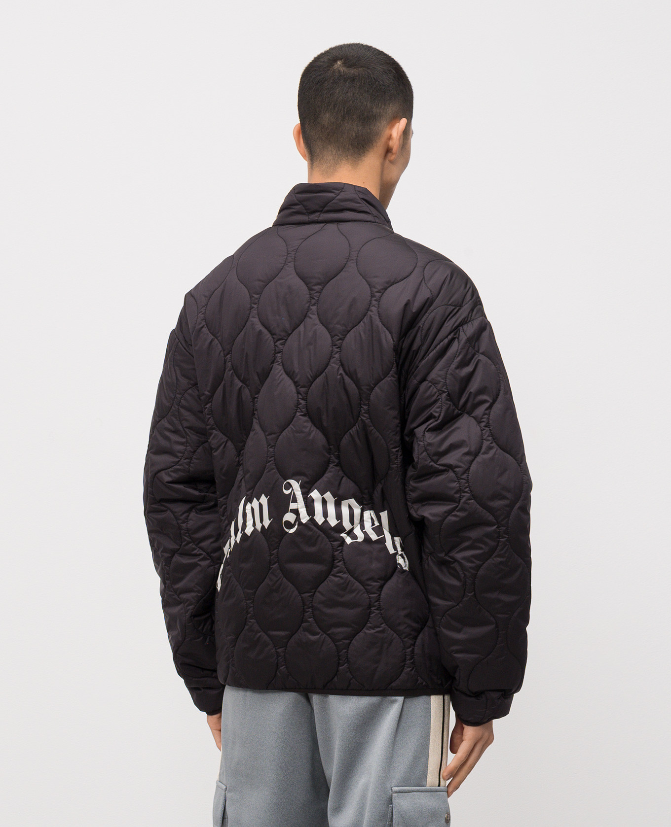 

Black jacket with logo Palm Angels
