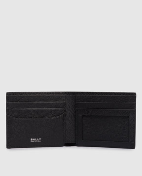 Bally Black Essential wallet with textured logo MLW08JVT574