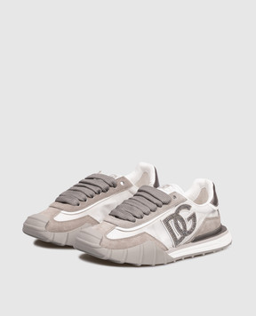 Dolce&Gabbana DG Athletic grey combination sneakers CK2384A6N71