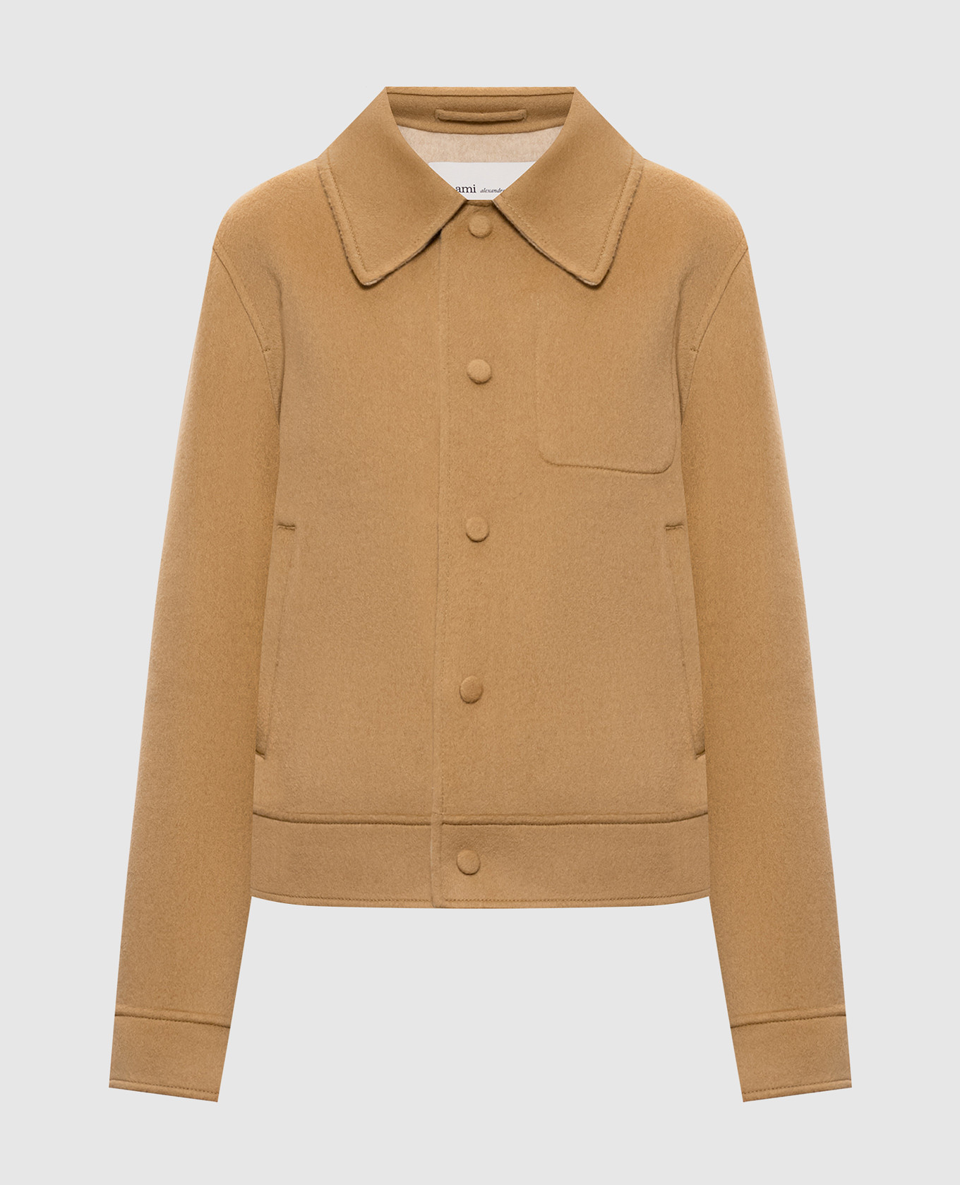 Beige wool and cashmere jacket Ami Paris