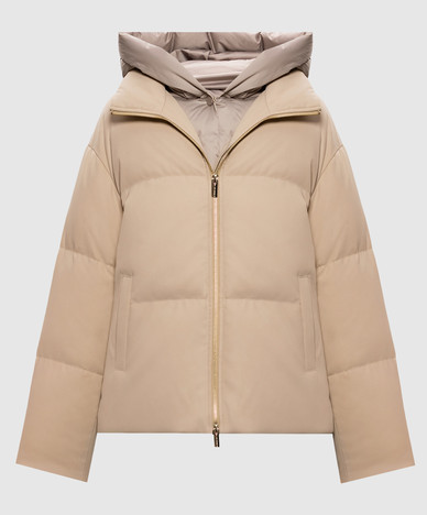 Beige down jacket