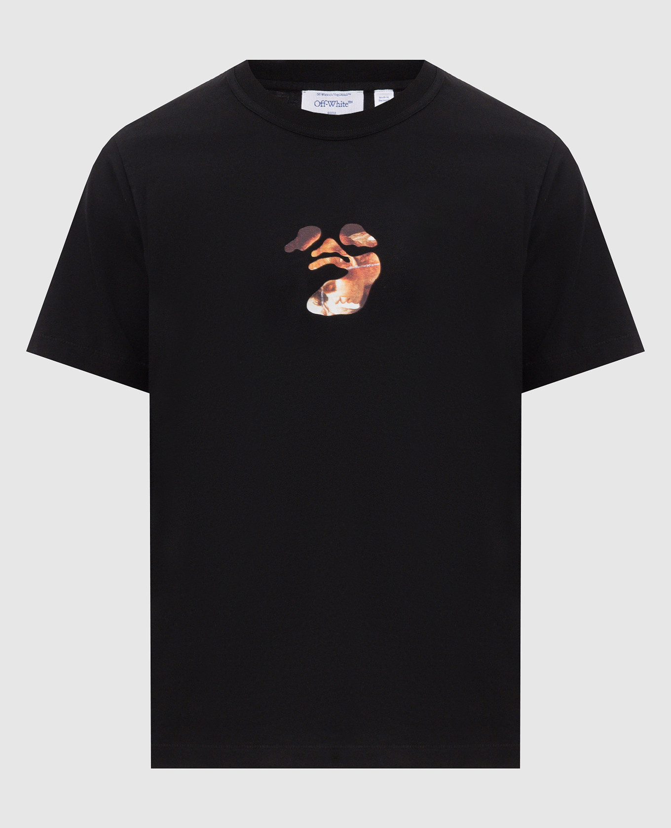 Black t-shirt with Narciso Poster print Off-White